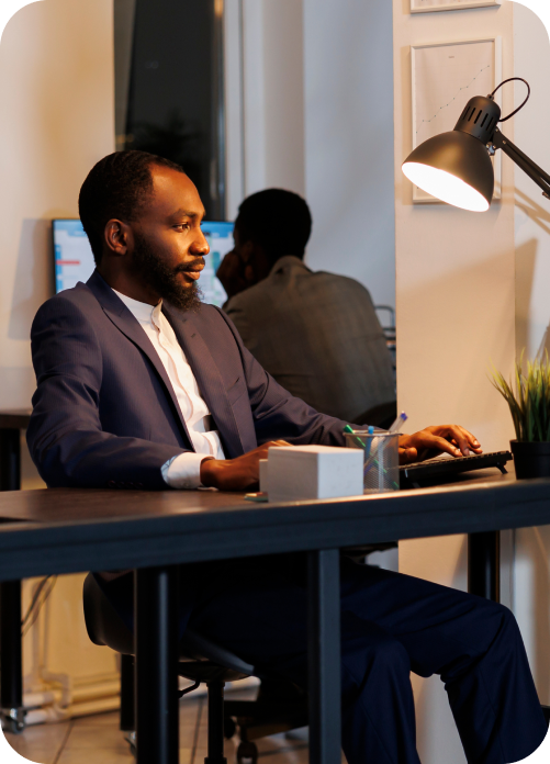 People working with laptop